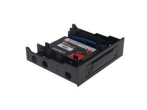 SEDNA - Floppy bay Mounting Adapter for 2 x 2.5" HDD / SSD with 2 USB 3.0 Port ( with 5.25" mounting kit included ) SEDNA - Floppy bay Mounting Adapter for 2 x 2.5" HDD / SSD with 2 USB 3.0 Port ( with 5.25" mounting kit included )