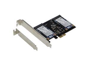 SEDNA PCI Express Dual mSATA III (6G) SSD Adapter with Low profile Bracket, SSD not included