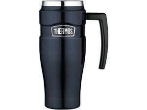 Thermos Stainless King 16 Ounce Travel Mug with Handle (Midnight Blue) Thermos Stainless King 16 Ounce Travel Mug with Handle (Midnight Blue)