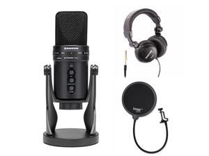Samson G-Track USB Microphone with Headphones and Knox Pop Filter Samson G-Track USB Microphone with Headphones and Knox Pop Filter