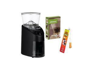Capresso Jura Infinity 560 Conical Burr Coffee Grinder - Black + Coffee Grinder Dusting Brush + 3-pack 35G Grindz Coffee Grinder Cleaner Capresso Jura Infinity 560 Conical Burr Coffee Grinder - Black + Coffee Grinder Dusting Brush + 3-pack 35G Grindz Coffee Grinder Cleaner