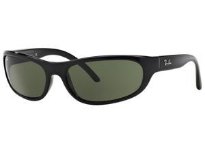 Ray-Ban RB4033 Polarized Sunglasses (Matte Black/Polarized Green Classic G-15)