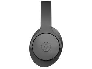 Audio-Technica Black ATH-ANC700BTBK 3.5 mm (1/8") stereo mini-plug, L-shaped Connector QuietPoint Wireless Active Noise-Cancelling Headphones