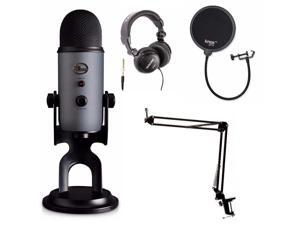 Blue Microphones Yeti Slate USB Mic with Knox Boom Arm, Headphones and Filter Blue Microphones Yeti Slate USB Mic with Knox Boom Arm, Headphones and Filter