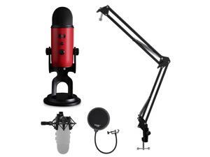 Blue Microphone Yeti USB Microphone with Knox Shock Mount, Stand and Pop Filter Blue Microphone Yeti USB Microphone with Knox Shock Mount, Stand and Pop Filter