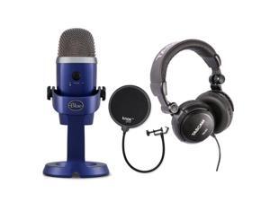 Blue Yeti Nano USB Mic (Vivid Blue) with Headphones and Knox Gear Pop Filter Blue Yeti Nano USB Mic (Vivid Blue) with Headphones and Knox Gear Pop Filter
