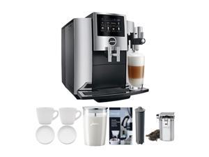 JURA S8 Automatic Coffee Machine (Chrome) with Milk Container Bundle JURA S8 Automatic Coffee Machine (Chrome) with Milk Container Bundle
