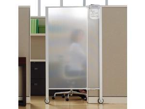 Quartet Premium Workstation Privacy Screen 38w x 64d Translucent Clear/Silver Quartet Premium Workstation Privacy Screen 38w x 64d Translucent Clear/Silver