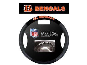 Fremont Die Inc Cincinnati Bengals Poly-Suede Steering Wheel Cover Steering Wheel Cover Fremont Die Inc Cincinnati Bengals Poly-Suede Steering Wheel Cover Steering Wheel Cover