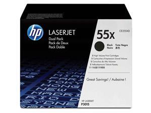 HP 55X - 2-pack - High Yield - black - original - LaserJet - toner cartridge (CE255XD) HP 55X (CE255XD) 2-pack High Yield Black Original LaserJet Toner Cartridges - Black - Laser - 12500 Page HP 55X - 2-pack - High Yield - black - original - LaserJet - toner cartridge (CE255XD) HP 55X (CE255XD) 2-pack High Yield Black Original LaserJet Toner Cartridges - Black - Laser - 12500 Page