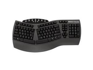 Fellowes, Inc. E09234B Fellowes Microban Split Design Keyboard, Black 98915 Fellowes, Inc. E09234B Fellowes Microban Split Design Keyboard, Black 98915