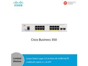 Cisco 350 CBS350-16FP-2G 16-Port Managed Ethernet Switch CBS35016FP2GNA