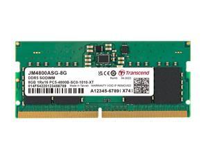 Transcend 8GB JetRam 4800MHz DDR5 SODIMM Laptop Memory Module CL40 11V  JM4800ASG8G