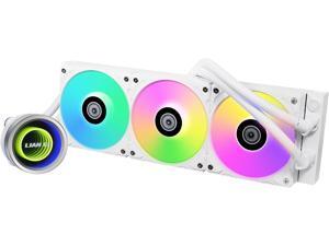 Lian Li GA II Trinity 360MM AIO CPU Liquid Cooler 360mm Pre- installed ARGB daisy-chainable radiator fans or UNI FAN SL-INF fans - For Intel LGA 1700, 1200, 115X, AMD AM5/AM4 Sockets