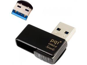 PQI 16GB U822V Speedy Ultra Fast 88MB/s USB 3.0 Flash Drive. Swivel Color Black Model 6822-016GR8001