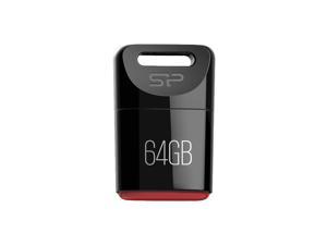 Silicon Power 64GB Silicon Power Touch T06 Compact USB Flash Drive Black Model SP064GBUF2T06V1K