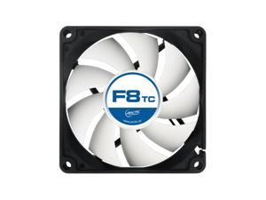 ARCTIC F8 TC - 80 mm Standard Low Noise Temperature Controlled Case Fan Model AFACO-080T0-GBA01