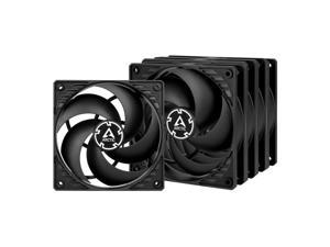 ARCTIC P12 PWM PST BlackBlack Value Pack 5pack  Pressureoptimised 120 mm Fan with PWM and PST PWM Sharing Technology