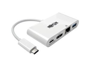 Tripp Lite USB C to HDMI Multiport Video Adapter Converter w/ USB-A Hub, USB-C PD Charging