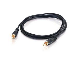 C2G 03167 Value Series Mono RCA Audio Cable, Black (6 Feet, 1.82 Meters)