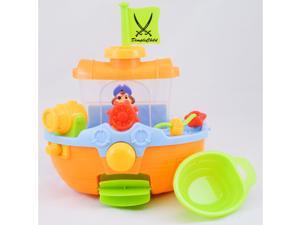 DimpleChild Bathtime Pirate Ship Bathtub Toy with Water Cannon DC11554 DimpleChild Bathtime Pirate Ship Bathtub Toy with Water Cannon DC11554