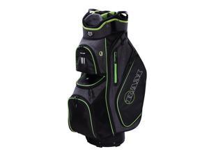 Ram Golf Tour Cart Bag with 14 Way Dividers Top Black/Neon