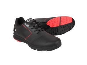Ram Golf Player Mens Waterproof Golf Shoes - Black / Red 11 Ram Golf Player Mens Waterproof Golf Shoes - Black / Red 11