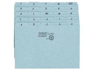 TOPS Products Self-Tab Card Guides 25 Pt Pressbrd A-Z 6"x4" 5Tab 6/ST Blue P4625 TOPS Products Self-Tab Card Guides 25 Pt Pressbrd A-Z 6"x4" 5Tab 6/ST Blue P4625