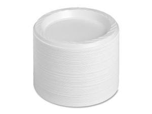 6" Plastic Round Plates, Reusable/Disposable, 125/PK, White 6" Plastic Round Plates, Reusable/Disposable, 125/PK, White