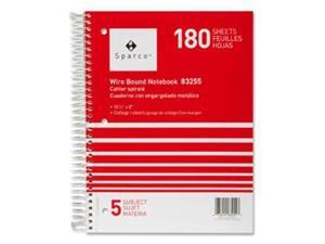 Notebooks,5 Subject,10-1/2"x8",College Ruled,180 Sht,AST Notebooks,5 Subject,10-1/2"x8",College Ruled,180 Sht,AST