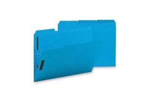 Sparco Fastener Folders w/ 2-Ply Tab 1/3 Ast Tab 50/BX Ltr Blue SP17267
