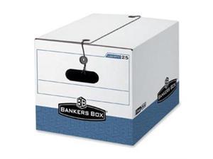 Bankers Box STOR/FILE Extra Strength Storage Box Letter/Legal White/Blue 12