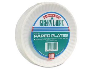 Paper Plates, Green Label, 6" Plate, 1000/CT, White Paper Plates, Green Label, 6" Plate, 1000/CT, White
