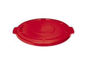 RUBBERMAID FG264560RED Trash Can Top,Flat,Snap-On Closure,Red RUBBERMAID FG264560RED Trash Can Top,Flat,Snap-On Closure,Red