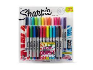 Sharpie Ultra Fine Tip Permanent Marker Color Burst Assortment 24/Pack  1949558