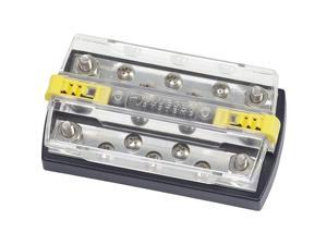 Blue Sea 2722 DualBus Plus 1/4" Stud, 5 x 10 - 32 Screw Terminal Blue Sea 2722 DualBus Plus 1/4" Stud, 5 x 10 - 32 Screw Terminal