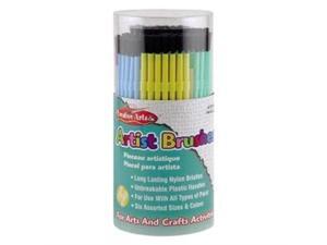 Charles Leonard 73344 Sizes 1-6 Round Nylon Classroom Brushes Plastic Handles 24 each Size 144/Can Charles Leonard 73344 Sizes 1-6 Round Nylon Classroom Brushes Plastic Handles 24 each Size 144/Can