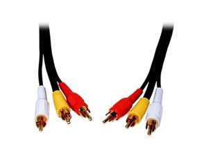 Comprehensive Model 3RCA-3RCA-15ST 15ft Standard Series General Purpose 3 RCA Video Cable