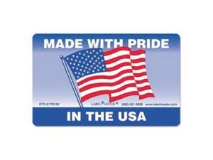 LabelMaster PD100 Warehouse Self-Adhesive Label, 5 1/4 X 3, Made With Pride In The Usa, 500/Roll LabelMaster PD100 Warehouse Self-Adhesive Label, 5 1/4 X 3, Made With Pride In The Usa, 500/Roll