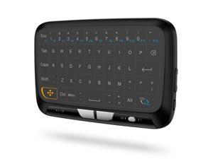 H18 2.4GHz Wireless Keyboard Full Touchpad Remote Control Keyboard Mouse Mode with Large Touch Pad Vibration Feedback for Smart TV Android TV Box PC Laptop H18 2.4GHz Wireless Keyboard Full Touchpad Remote Control Keyboard Mouse Mode with Large Touch Pad Vibration Feedback for Smart TV Android TV Box PC Laptop