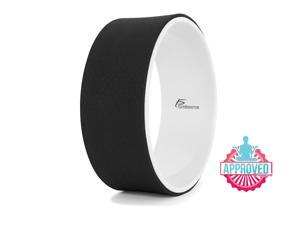 Prosource Fit Yoga Wheel 12” for Stretching, Comfortable Support for Yoga Poses and Backbends, Improving Flexibility and Balance, Black/White Prosource Fit Yoga Wheel 12” for Stretching, Comfortable Support for Yoga Poses and Backbends, Improving Flexibility and Balance, Black/White