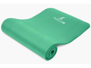 Prosource Fit Extra Thick Yoga and Pilates Mat ½”, High Density Comfort Foam with Carrying Strap