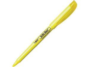 BIC Brite Liner Highlighter Chisel Tip Yellow Ink 24/Pack BL241YW