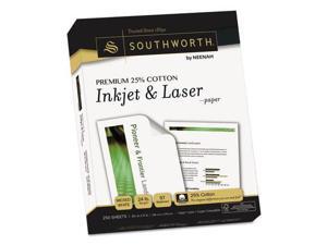 Southworth Premium 25% Cotton Paper 24lb 97 Bright 8 1/2 x 11 Wicked White 250 Southworth Premium 25% Cotton Paper 24lb 97 Bright 8 1/2 x 11 Wicked White 250