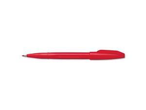 Pentel Sign Pen .7mm Red Barrel/Ink Dozen S520B
