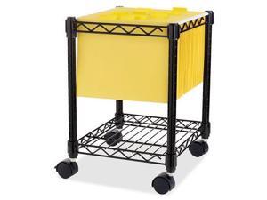 Lorell Compact Mobile Wire Filling Cart - 4 Casters - 15.5" Width x 14" Depth x 19.5" Height - Metal Frame - Black LLR6 Lorell Compact Mobile Wire Filling Cart - 4 Casters - 15.5" Width x 14" Depth x 19.5" Height - Metal Frame - Black LLR6