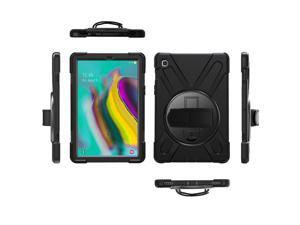 KIQ Heavy Duty Military Durability Shield Case, Tablet Cover, Kickstand, Shoulder Strap, Kickstand,, Palmstrap, Dual-Layer Protection For Samsung Galaxy Tab S5e 10.5 (2019) SM-T720 / SM-T725 (Black) KIQ Heavy Duty Military Durability Shield Case, Tablet Cover, Kickstand, Shoulder Strap, Kickstand,, Palmstrap, Dual-Layer Protection For Samsung Galaxy Tab S5e 10.5 (2019) SM-T720 / SM-T725 (Black)