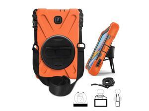 KIQ Heavy Duty Military Durability Shield Case, Tablet Cover, Kickstand, Shoulder Strap, Kickstand,, Palmstrap, Dual-Layer Protection For Samsung Galaxy Tab A 8.0 SM-T387 (2018) (Orange) KIQ Heavy Duty Military Durability Shield Case, Tablet Cover, Kickstand, Shoulder Strap, Kickstand,, Palmstrap, Dual-Layer Protection For Samsung Galaxy Tab A 8.0 SM-T387 (2018) (Orange)