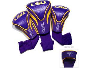 Team Golf 22094 LSU Tigers 3 Pack Contour Fit Headcover