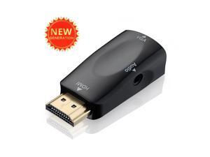 Gold-plated HDMI to VGA Converter Adapter with 3.5mm audio Port Cable For PC, Laptop, DVD, Desktop, Ultrabook, Notebook, Intel Nuc, Macbook Pro, Chromebook, Roku Streaming Media Player etc Gold-plated HDMI to VGA Converter Adapter with 3.5mm audio Port Cable For PC, Laptop, DVD, Desktop, Ultrabook, Notebook, Intel Nuc, Macbook Pro, Chromebook, Roku Streaming Media Player etc